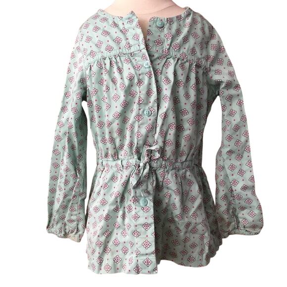 Cherokee Girl's Teal Button Down Tunic - Size 4T - Picture 1 of 6